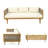 3 SEATER DAYBED WITH RATTAN ARMS-318321076