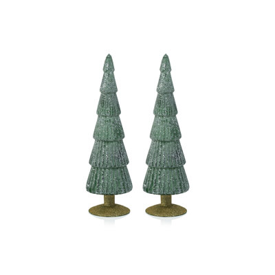Amaryllis Glass Tree on Glitter Base