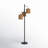 Coleford 65" Boho Farmhouse Rattan Tree Floor Lamp, 3-Light Black Standing Lamp with Woven Rattan Shades-806897477