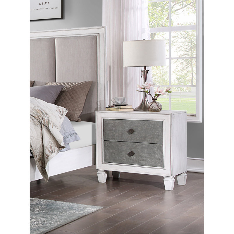 Table de chevet moderne 2 tiroirs
