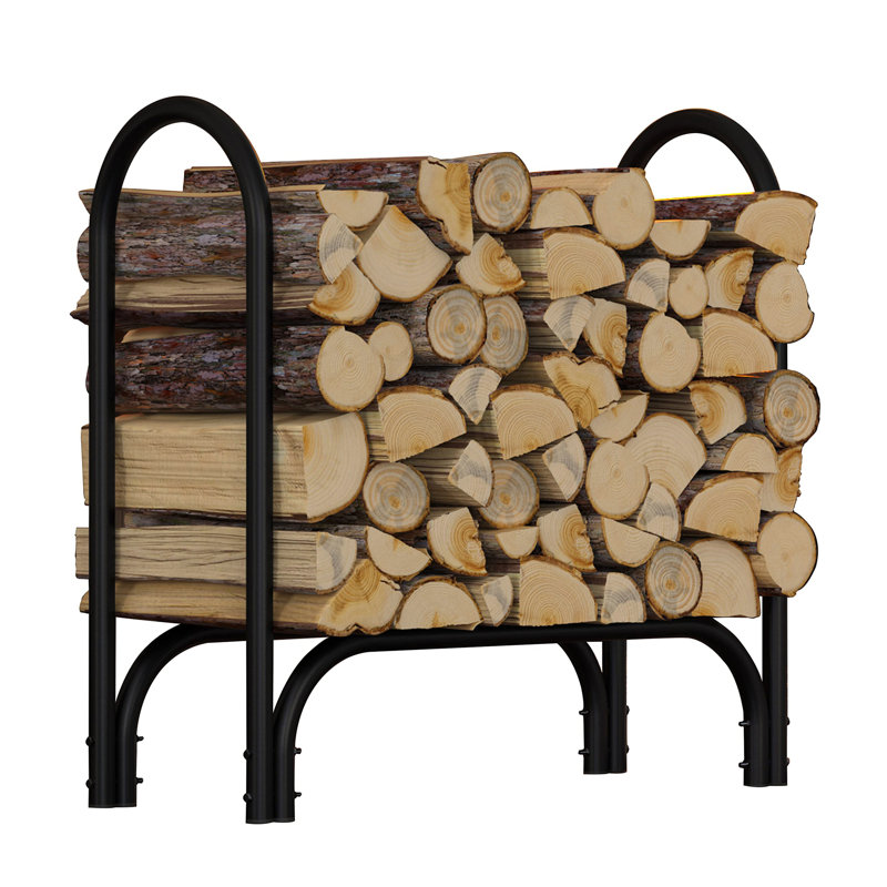 Aleyha 33'' W Metal Log Rack