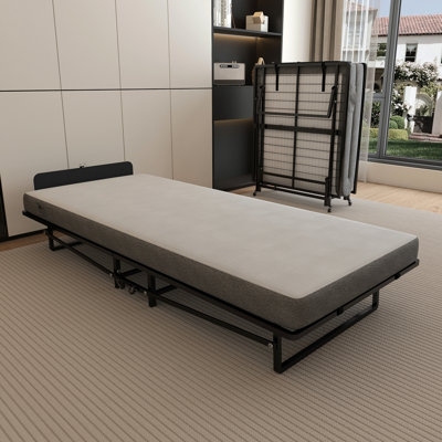 Avec matelas en mousse de poches, rangement facile et mobile avec 4 roulettes