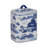 Stoneware Ceramic Chinoiserie Decorative Container with Lid
