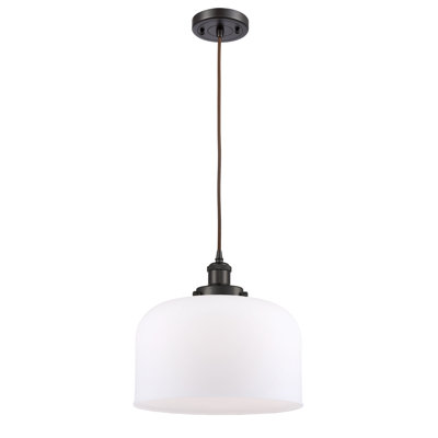 Ballston Urban Bell - 1 Light 12" Cord Hung Mini Pendant