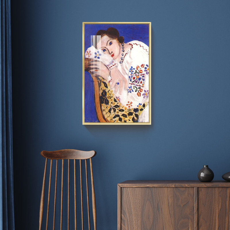 Matisse, reproduction d'art, L 16 po x H 24 po x P 1,3 po, Encadrement doré