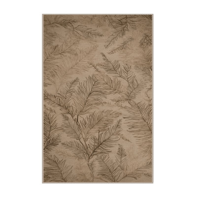 Tapis brun lavable à la machine