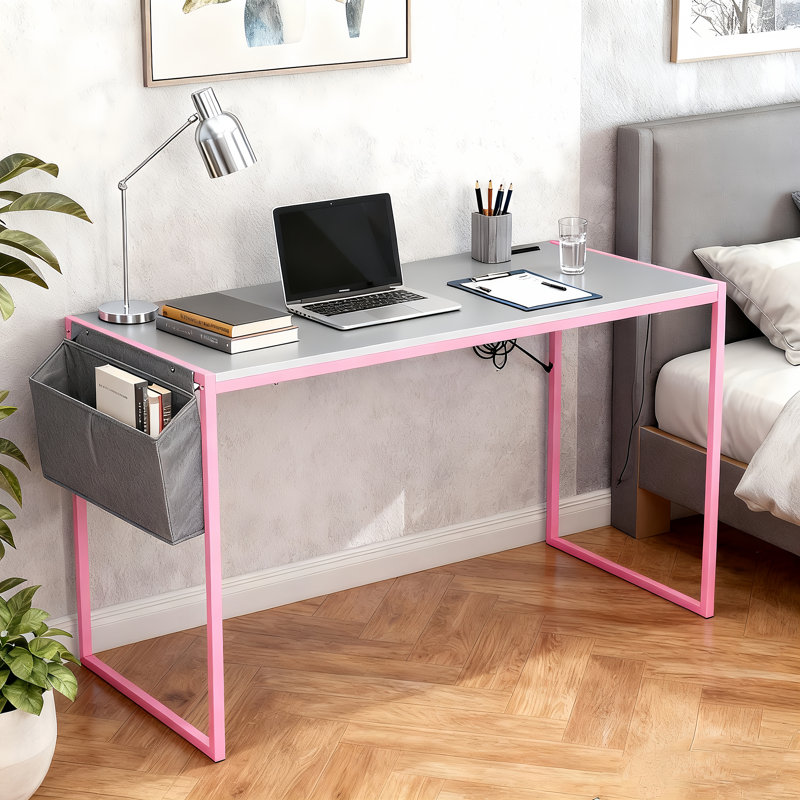 Bureau d'étude Parinita - Station de travail élégante et élégante pour les petits espaces, H 30 po x l 47,2 po x P 18,9 po