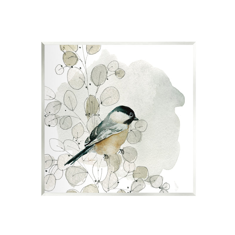 «Stupell Industries Finch Bird» perché, botanique douce, art par Livi Finn-au-827