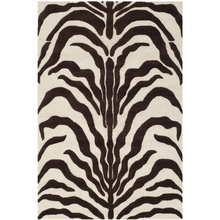 Schell Animal Print Wool Hand Woven Area Rug