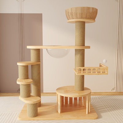 7 Tiers Cat Tree with Condons,Perch,Scratching Posts