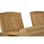 6 - Person Teak Solid Wood Patio Dining Set Extendable and Umbrella Hole Included Oval Table with Cushions Included
