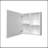 Versatile Medicine Cabinet With Included Mirror And 1 Door-1958535368