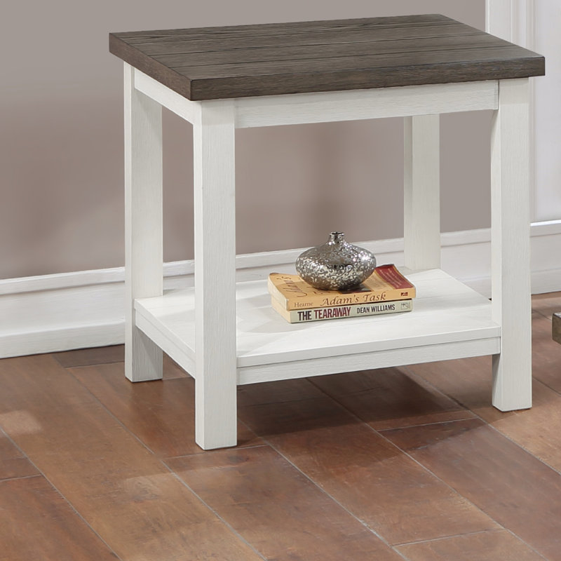Table de bout en bois de style campagnard 1pc