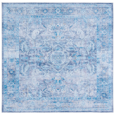 Tapis oriental mauve / bleu Ahlyvia