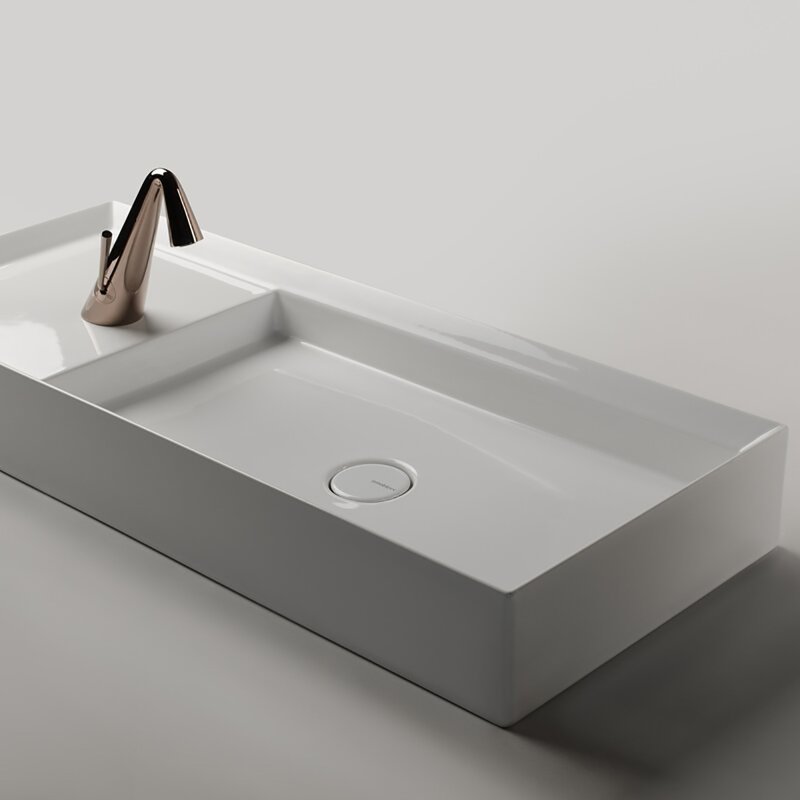 Cut 35.4'' L Bathroom Sink