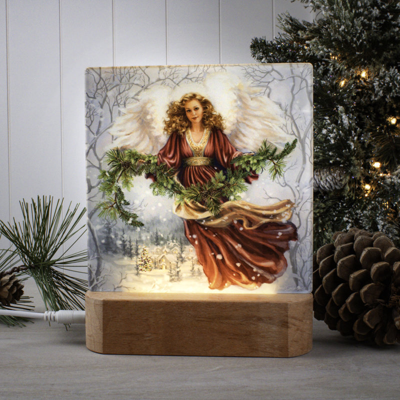 Snowfall Angel Night Light