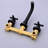 Wall Mounted Matte Black Sink Faucet - Construction & Long Service Life Bathroom Eye-Catching Design