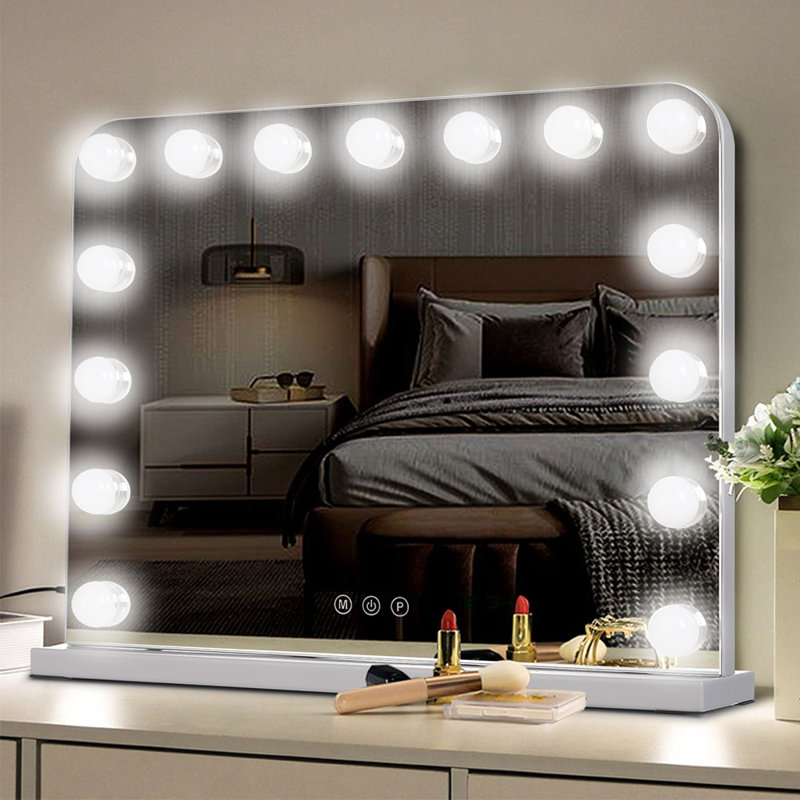 Metal Rectangle Mirror, 42 cm H x 50 cm W 