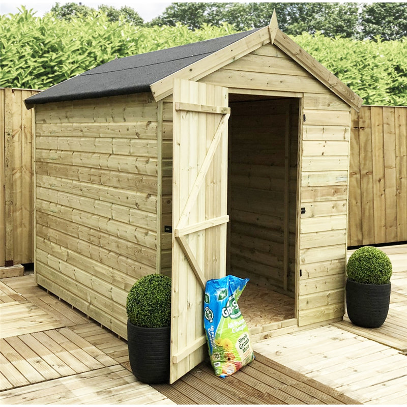 Brayhan 9 ft. W x 23 ft. D Solid Wood Tongue & Groove Apex Garden Shed