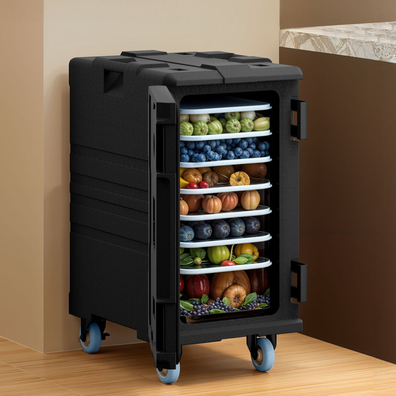 Insulated Food Catering Pan Carrier with Wheels
