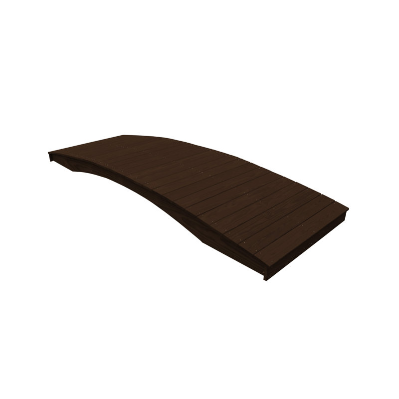 Plank Garden Bridge, Noyer, H 10 po x l 48 po x P 36 po