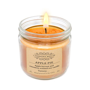 Apple & Cinnamon Scented Jar Candle