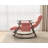Casual Folding Rocking Chair Upholstered, Lounge Rocking Chair Adjustable High Back And Foot Rest,Side Pockets Placed In Living Room Bedroom Balcony-10086727