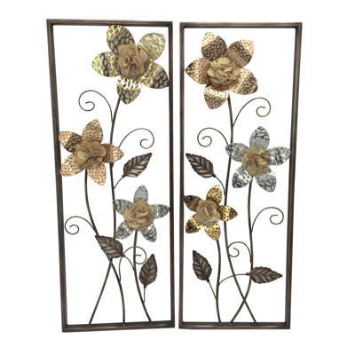 Plants & Flowers Wall Decor on Metal