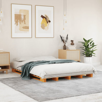 Pallet Bed Solid Wood
