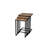 Modern Nesting Table Set (3 Pieces), Atlantic Pine & Black, 15.7 x 24.3 x 15.7 inches | 100% Melamine Coated Particle Board, 0.7 in Thickness | Sturdy Metal Frame, Stylish Industrial Design for Home & Office Spaces