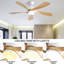 52 Inch Modern Ceiling Fan With 3 Colour Dimmable Led Light 5 Abs Blades Remote Control Reversible Dc Motor-1018429660-1018429662