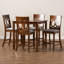 Jurrian 5 - Piece Counter Height Solid Oak Dining Set