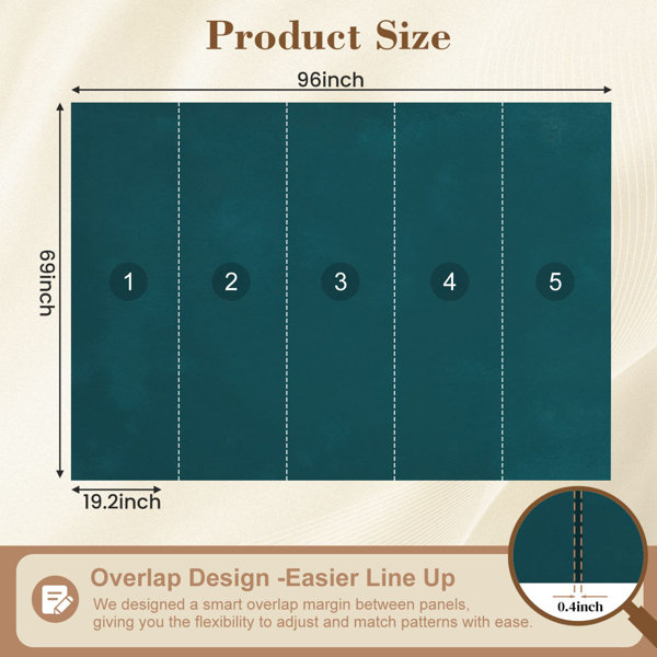 Red Barrel Studio Peel and Stick Wallpaper 96" W x 69" H Modern Self ...