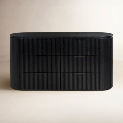 Rikki Fluted 6 Drawer Dresser