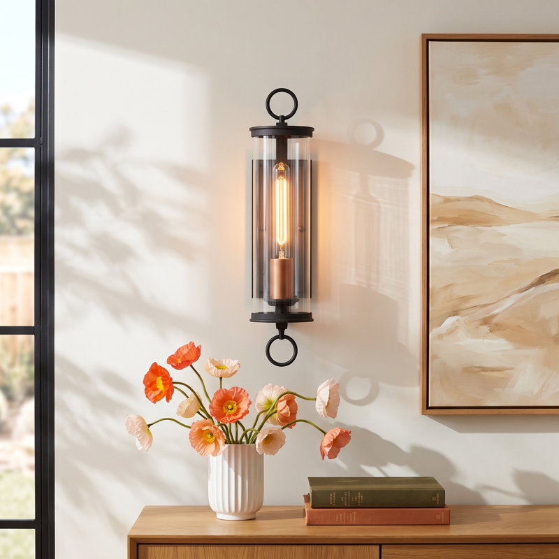 Cleore Aluminium Flush Mounted Sconce, 19.5" H x 5" W x 5" D