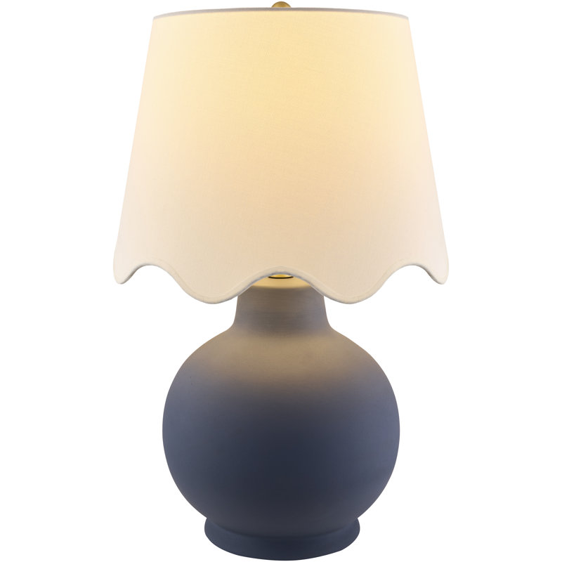 Ganza Table Lamp, Blue, White