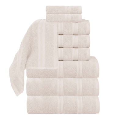  Smart Quick-Dry Zero Twist Cotton 9-Piece Towel Set
