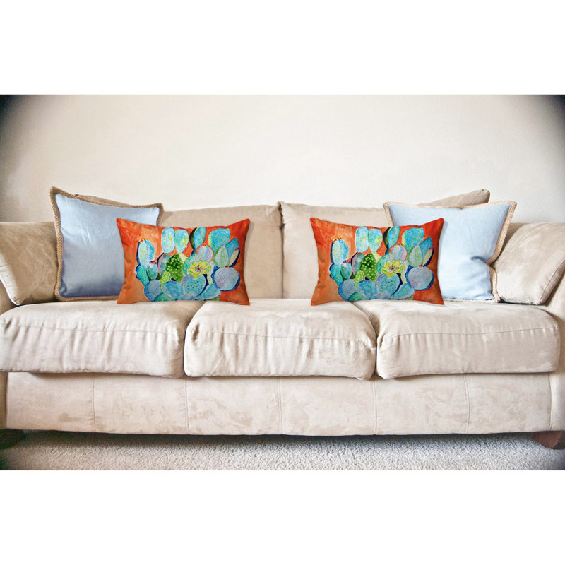 Outdoor Reversible Throw Pillow