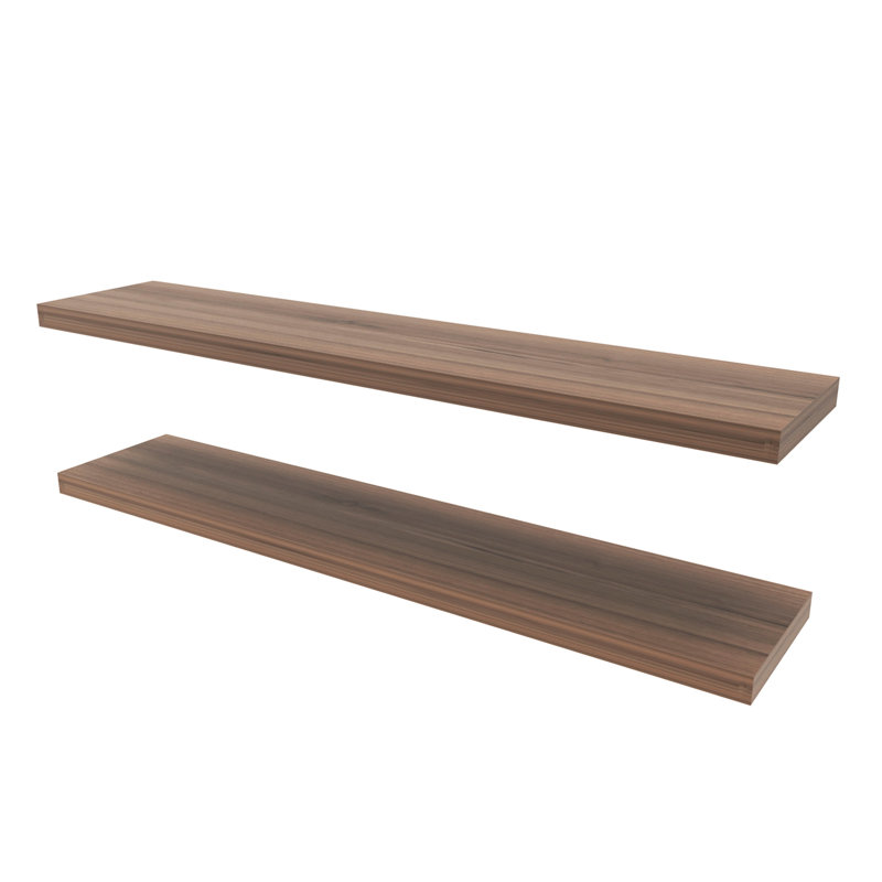 Tablette flottante Greer en mélamine X2 Greer, Marron clair