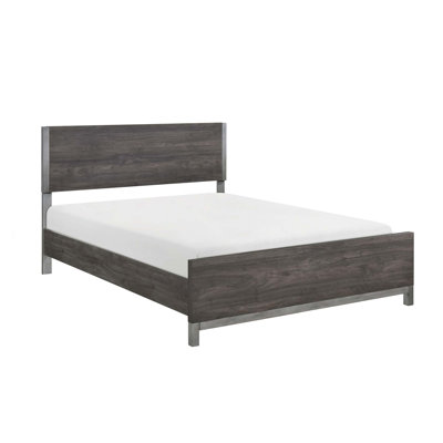 Modern Sleek Design Bedroom Furniture 1Pc Beautiful Queen Bed Brownish