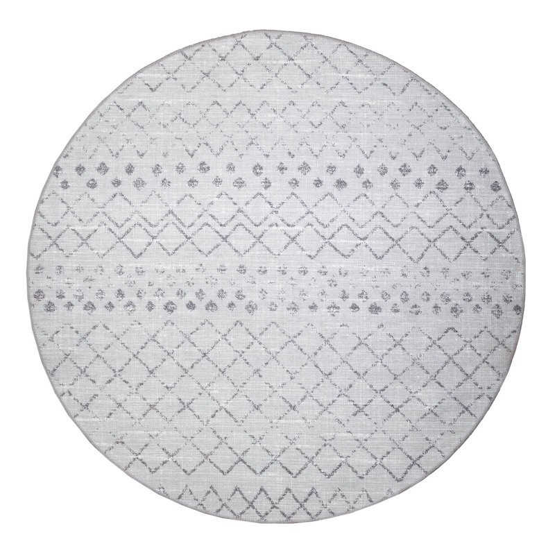 GLN Rugs Contemporary Collection - Machine Washable Modern Area Rug, Contemporary Washable Rug, Non Slip Area Rug, Abstract Living Room Rug, Bedroom Rug, Bathroom Rug (Gray Rug)