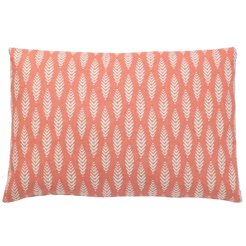 Housse et insert de coussin rectangulaire Oakland, Rose, 14 po x 36 po