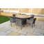 Lilia 6 - Person Patio Dining Set Umbrella Hole Included Round Table with Cushions Included