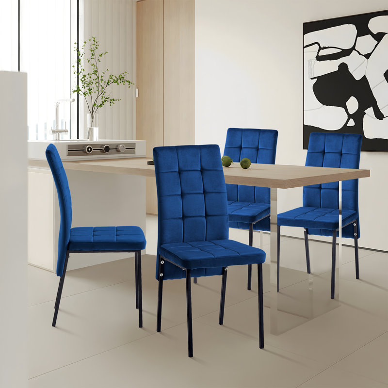 Chaise d'appoint Laoise, Bleu, Noir