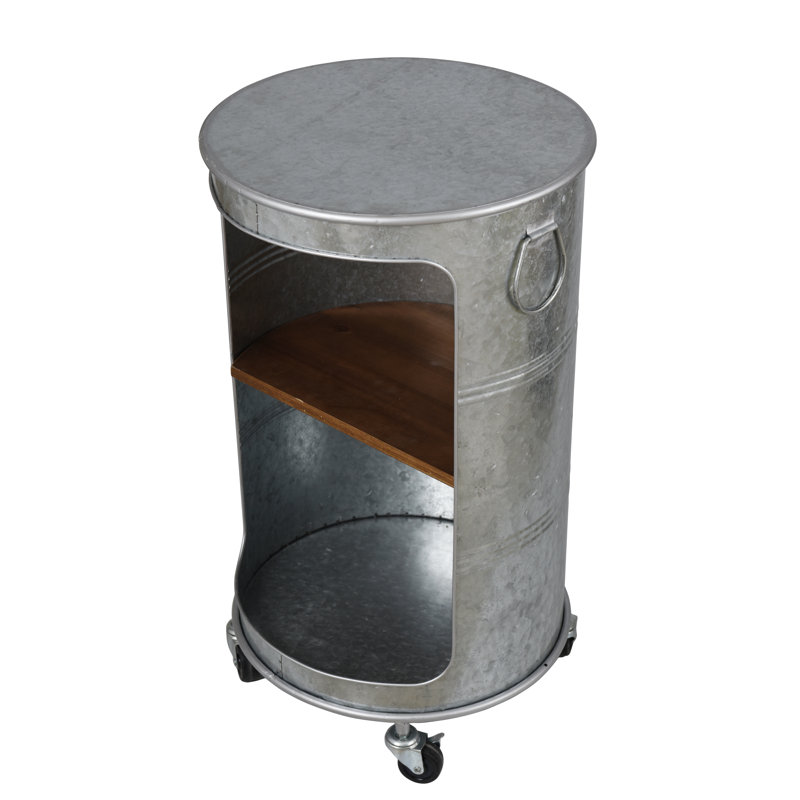 Arois End Table, Galvanized
