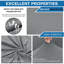 Housse de canapé super extensible pour canapé 3 coussins, protecteur de meubles antidérapant doux, ensemble de 4 pièces, gris clair