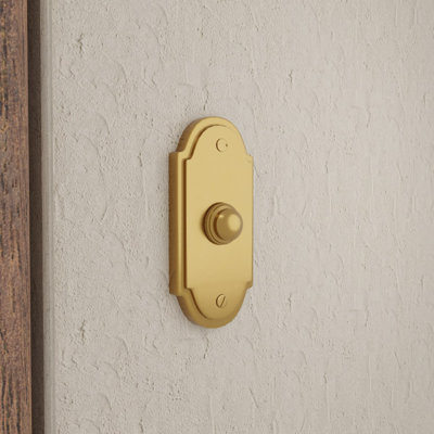 Brass Push Button Doorbell
