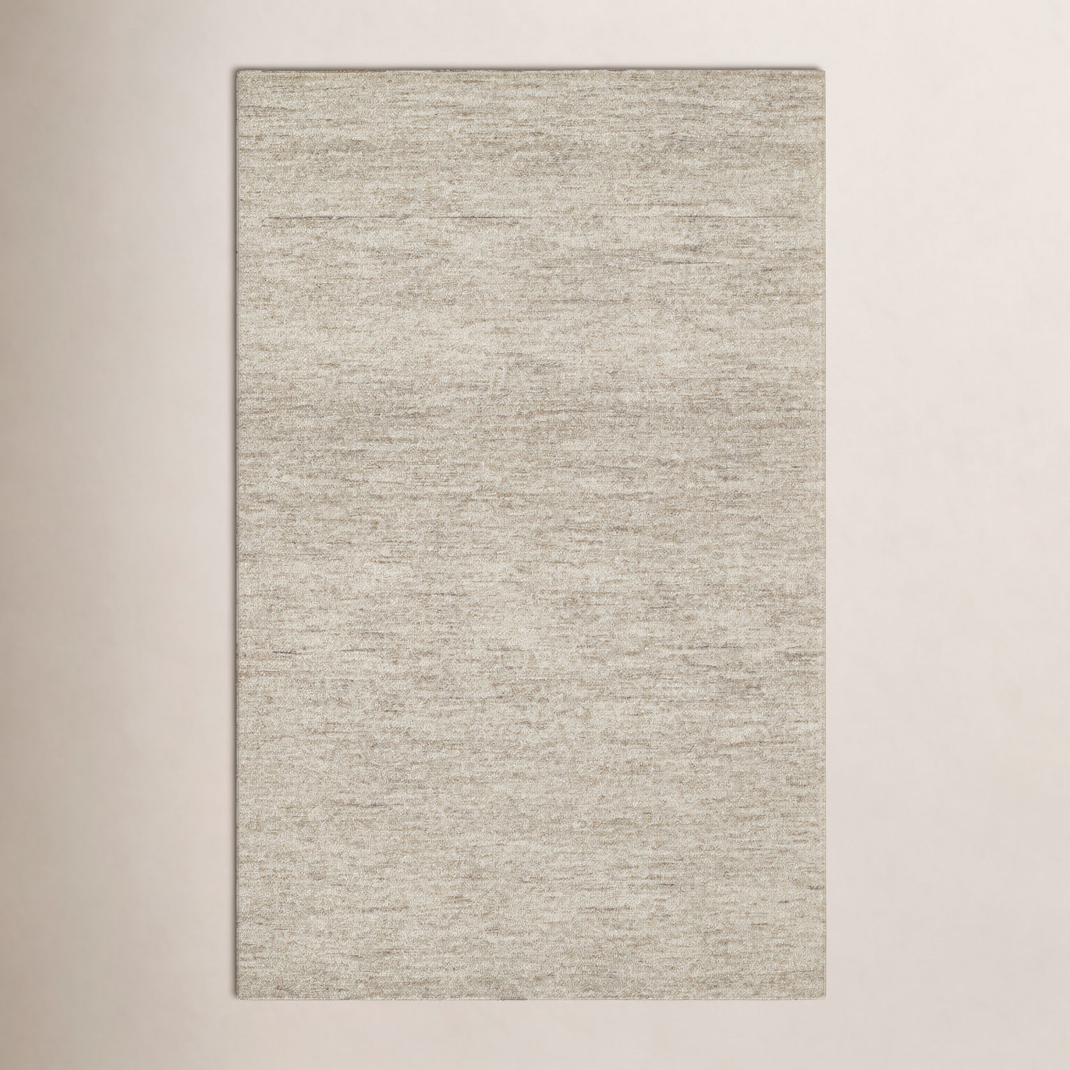 Gray Sand Hand-Tufted Wool Rug, Rectangle 2' x 3'