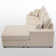 Alden 100'' Upholstered L shape Sectional with Convertible Chaise