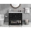 Meuble-lavabo 36 po avec lavabo supérieur, armoire de rangement moderne avec 2 portes à fermeture douce et 6 tiroirs, meuble-lavabo simple